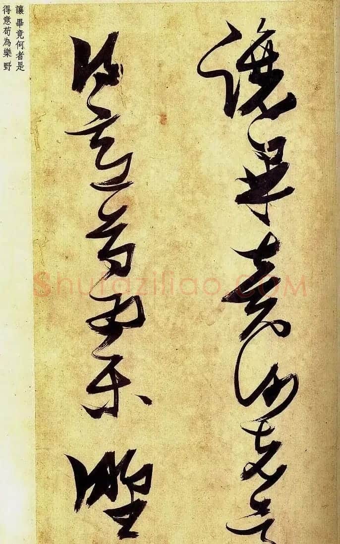 《明张瑞图草书偶然作》册页欣赏 | 毛笔草书字帖