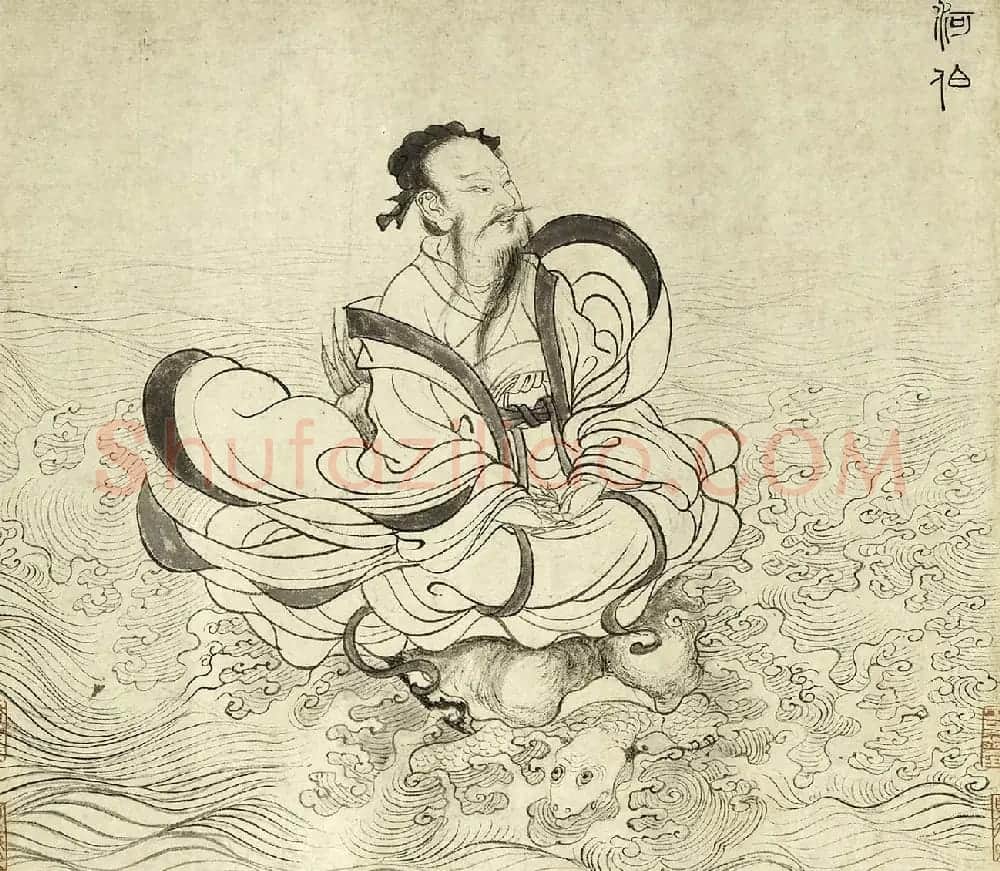 元代吴睿篆书词卷《张渥九歌图》 | 传世书法作品精选