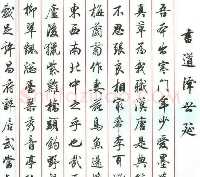田蕴章行书作品欣赏《书道泽世延》 | 软笔书法作品