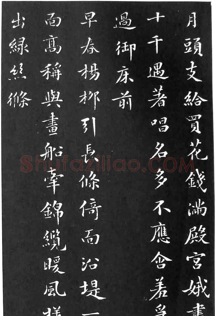 苏东坡楷书欣赏《花蕊夫人宫词》 | 软笔书法作品