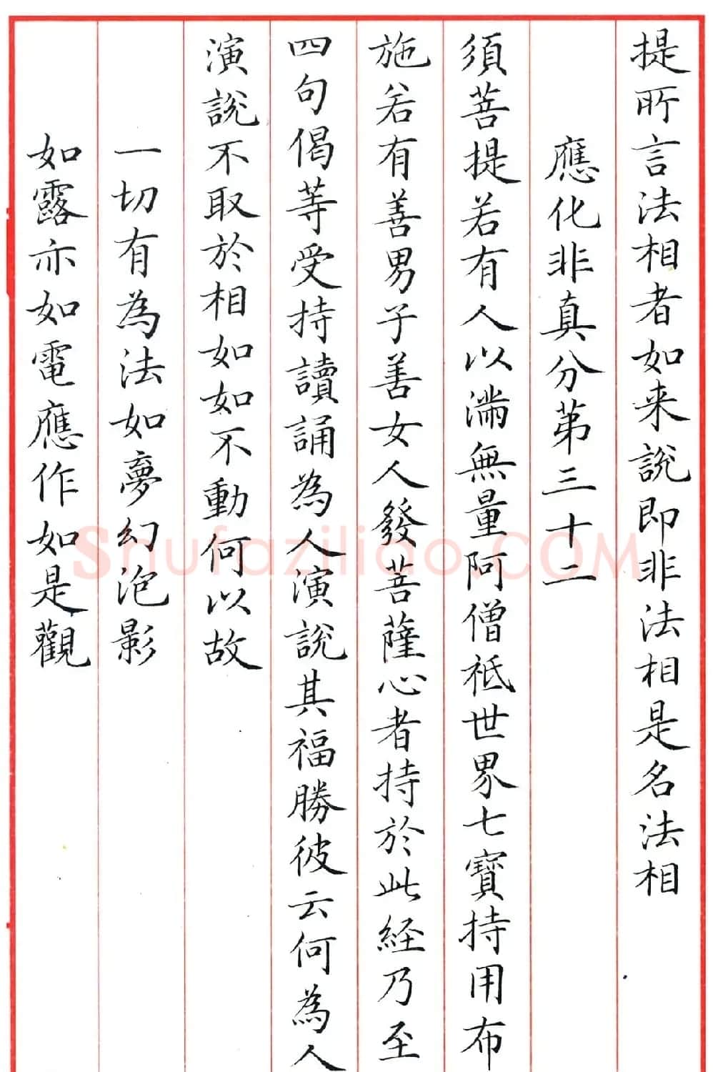 梁林小楷书法《金刚经三十二品》 | 书法作品鉴赏