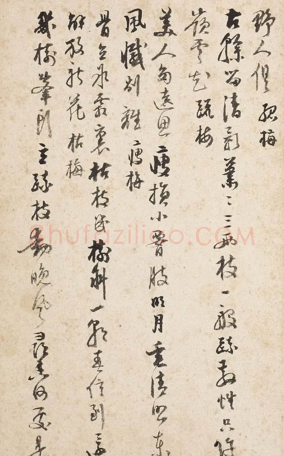 杭世骏行书《分题梅花诗一百首》 | 毛笔书法作品