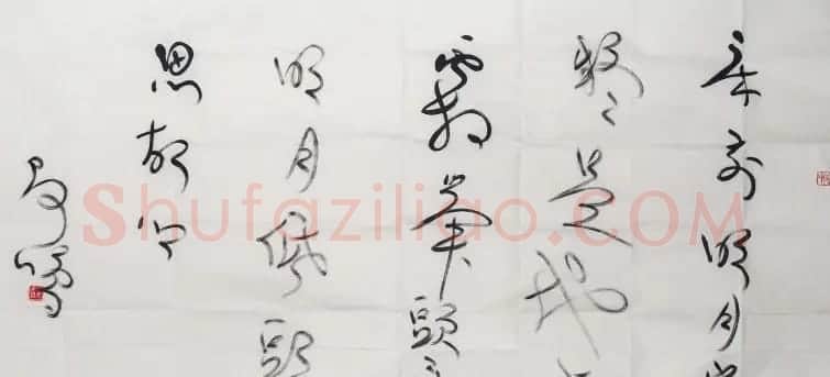 张鑫书法草书作品欣赏 | 书法作品鉴赏