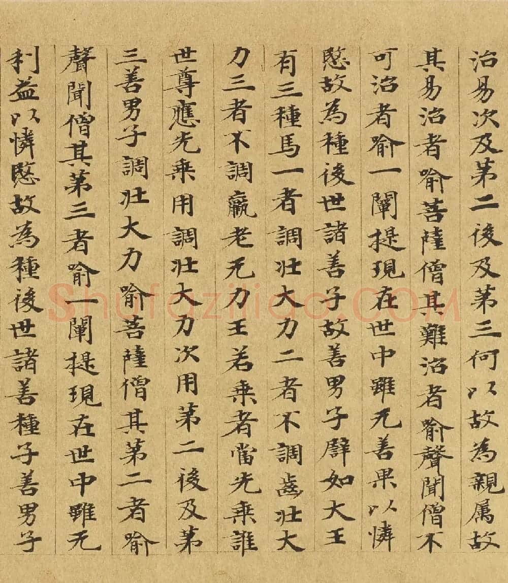 楷书高清大图欣赏《大般涅槃经迦叶菩萨品第十二》 | 敦煌写经欣赏