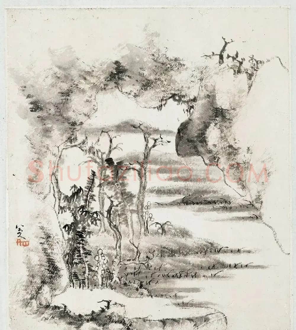 西泠印社镇馆之宝：《朱耷山水册》 | 传世书法作品赏析