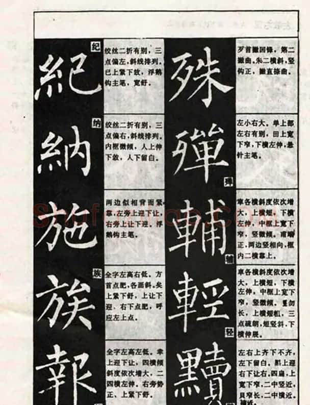 柳体书法教程《柳公权楷书结构》 | 毛笔楷书字帖
