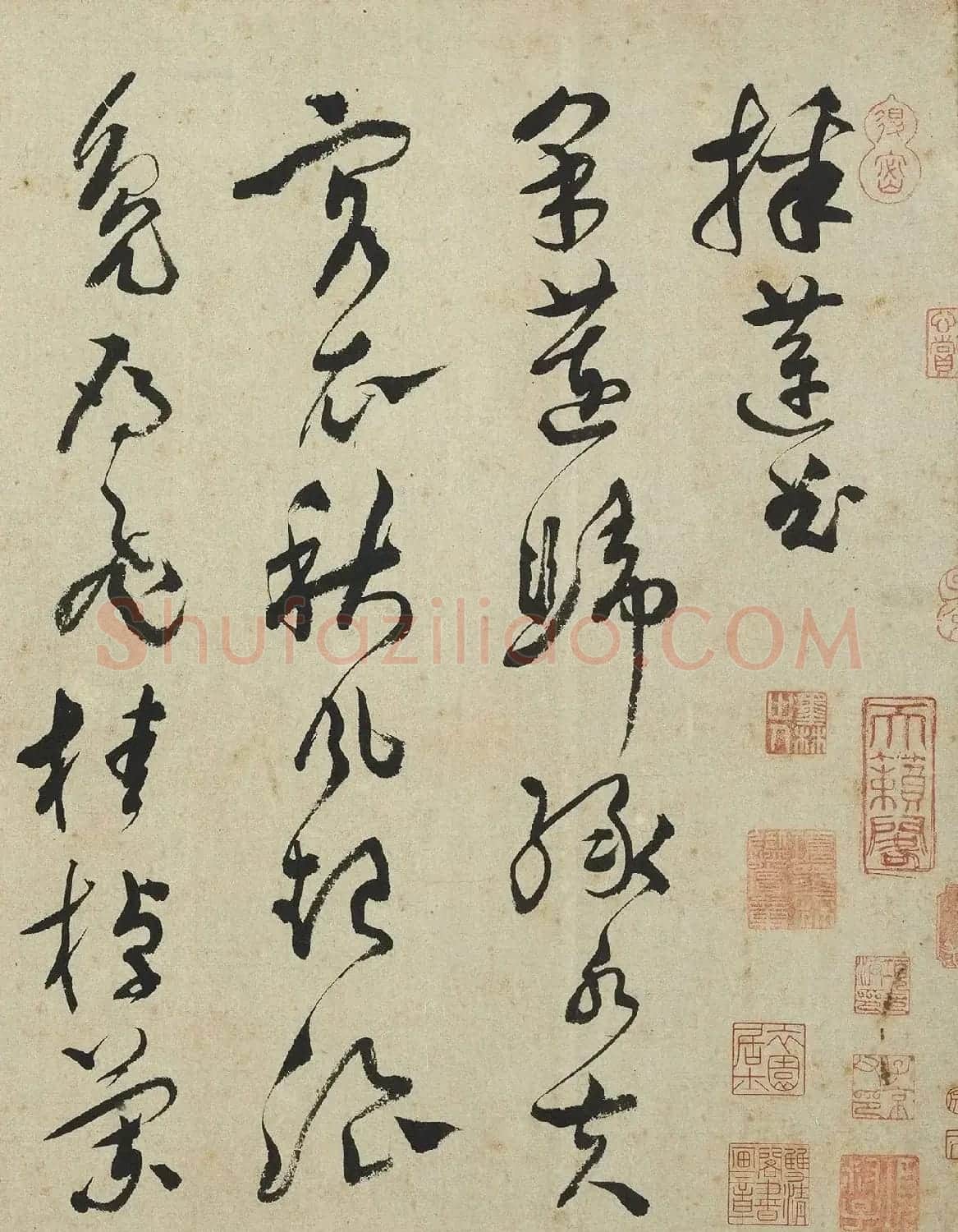 明代文彭草书《采莲曲》 | 软笔书法作品