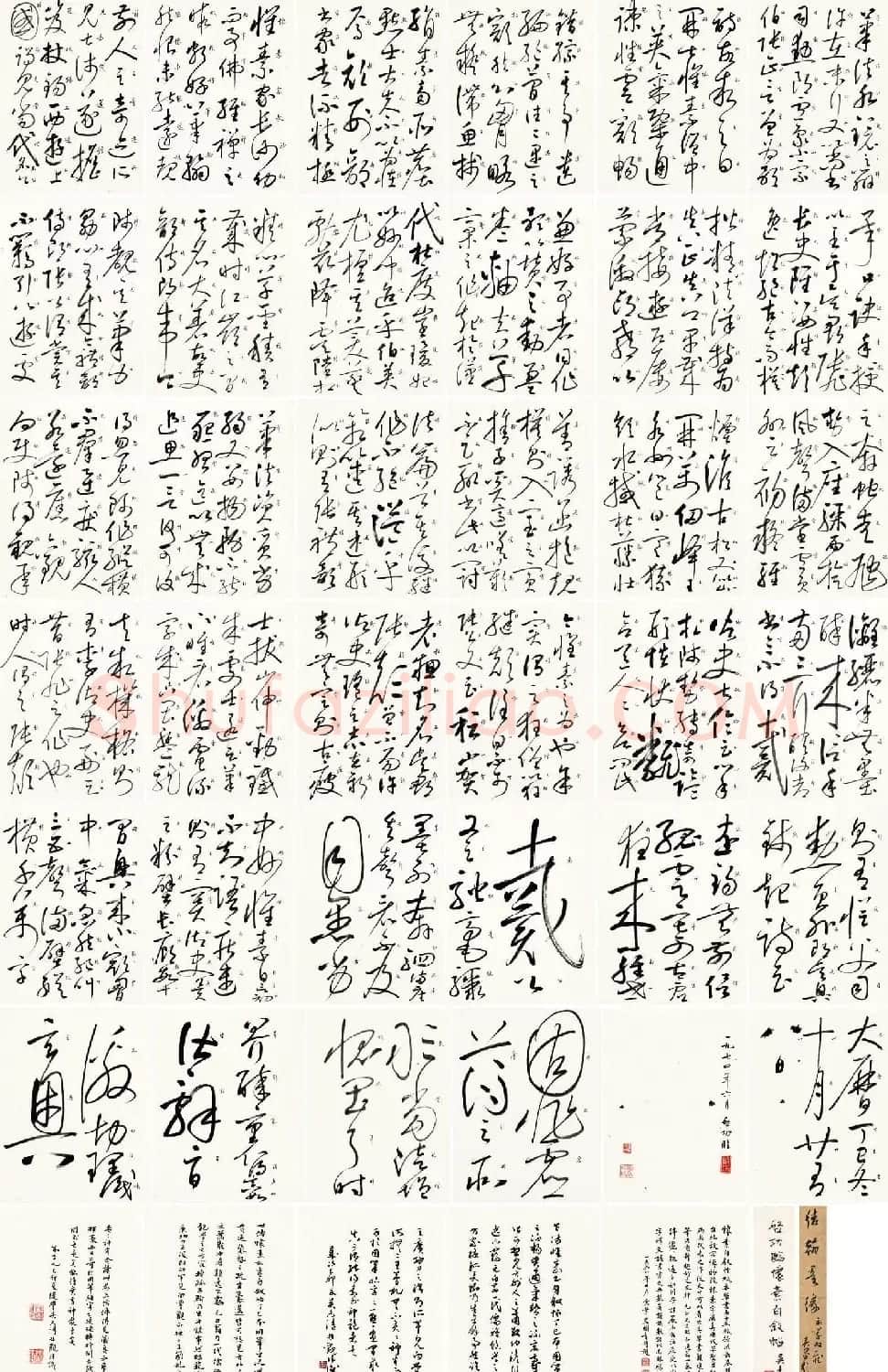 启功草书临唐怀素自叙帖 | 软笔草书字帖
