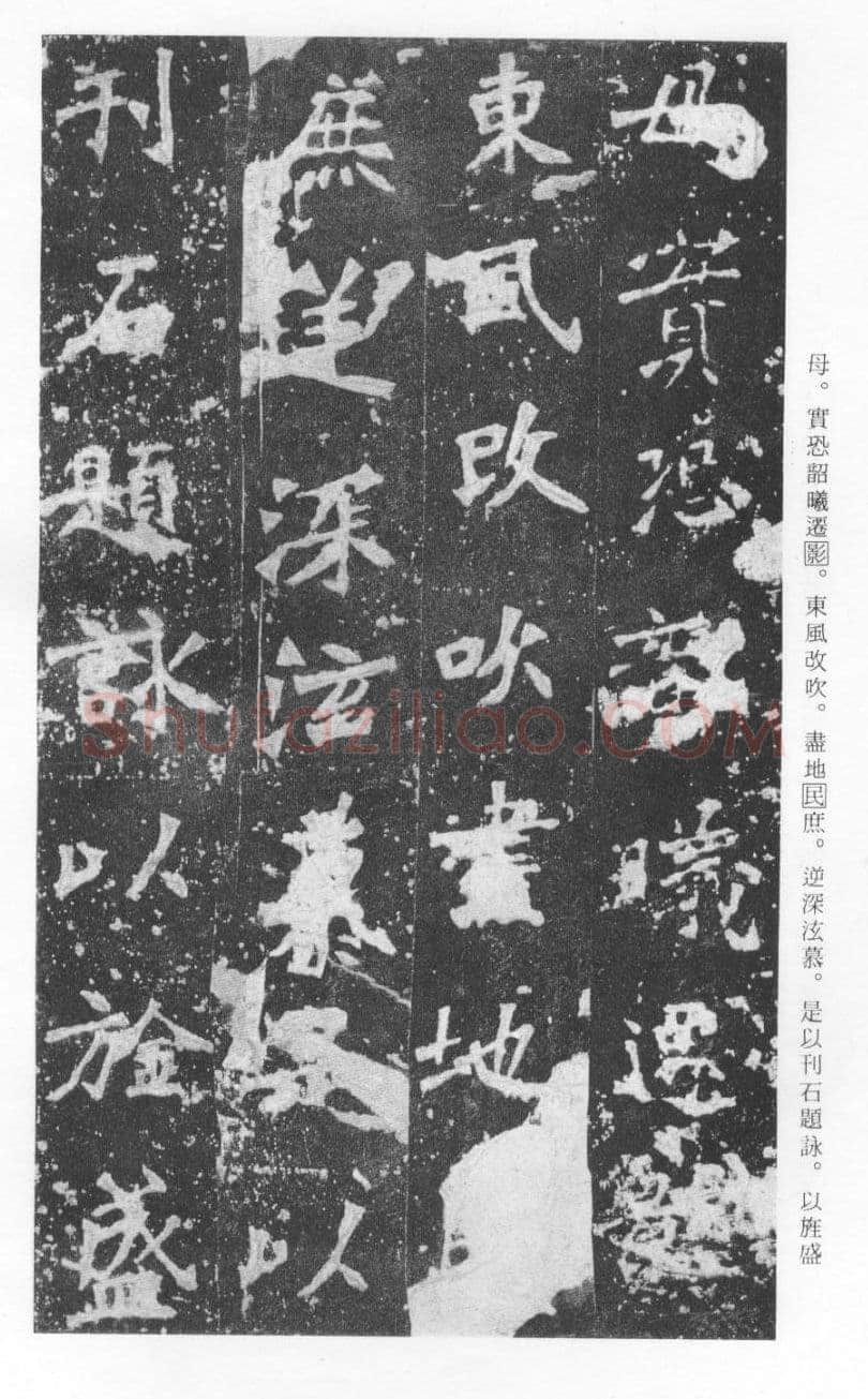 张猛龙碑前秦北朝碑刻碑拓,摘自前秦北朝张猛龙碑(全本)