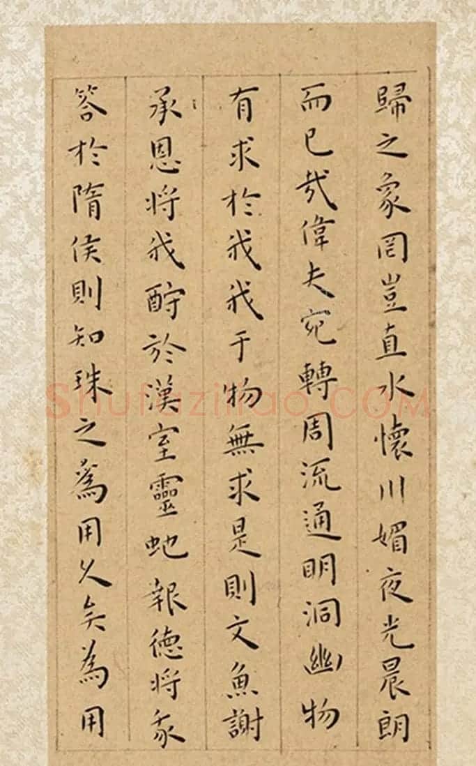 王宠小楷三赋册《霜钟赋+镜花赋+明珠赋》 | 毛笔书法作品