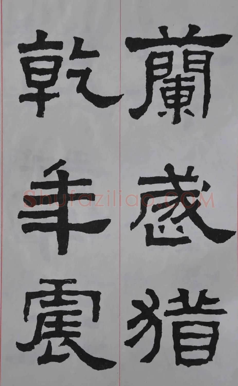 康殷隶书欣赏《大康节临张迁表颂》 | 书法作品欣赏