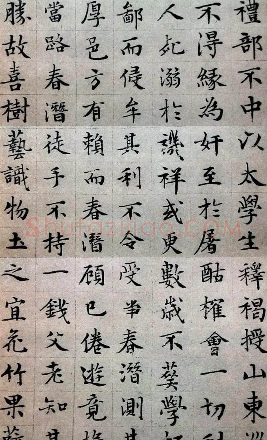 文徵明楷书欣赏《顾春潜先生传》 | 名家书法作品精选