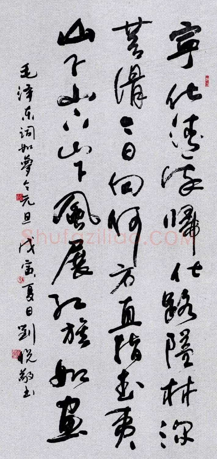 名家书法作品欣赏《毛主席诗词》第二辑 | 名家书法作品赏析