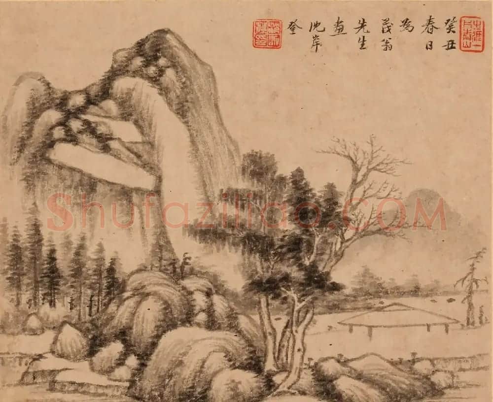 字画珍品：清初12人书法题《名家书画册》 | 传世书法作品赏析