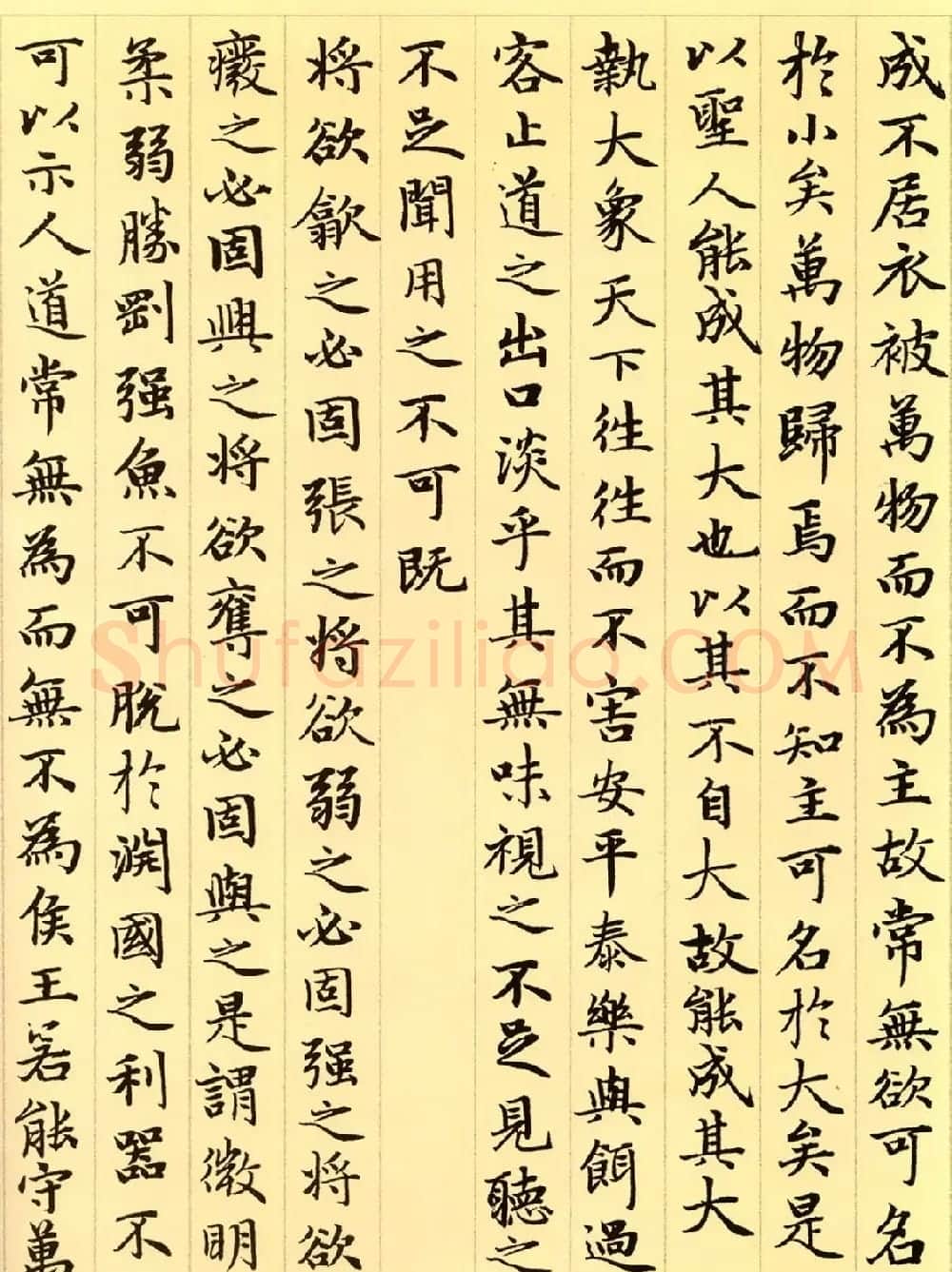 赵孟頫63岁小楷《老子道德经》 | 书法名家作品欣赏