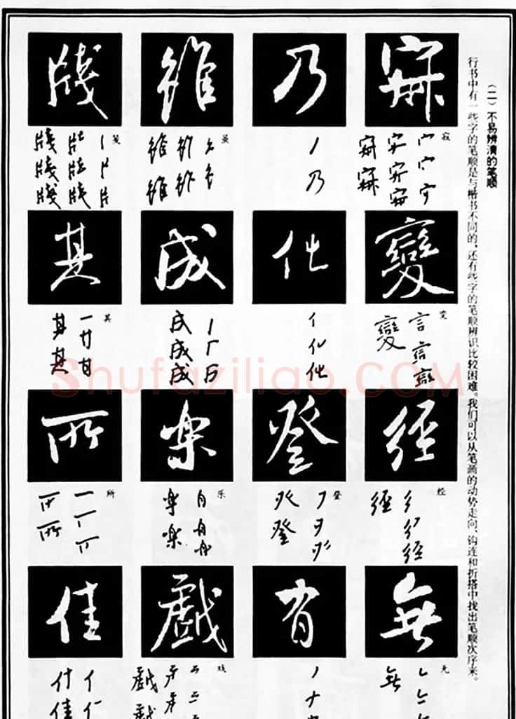 字帖教材《米芾行书笔法图解》 | 软笔行书字帖