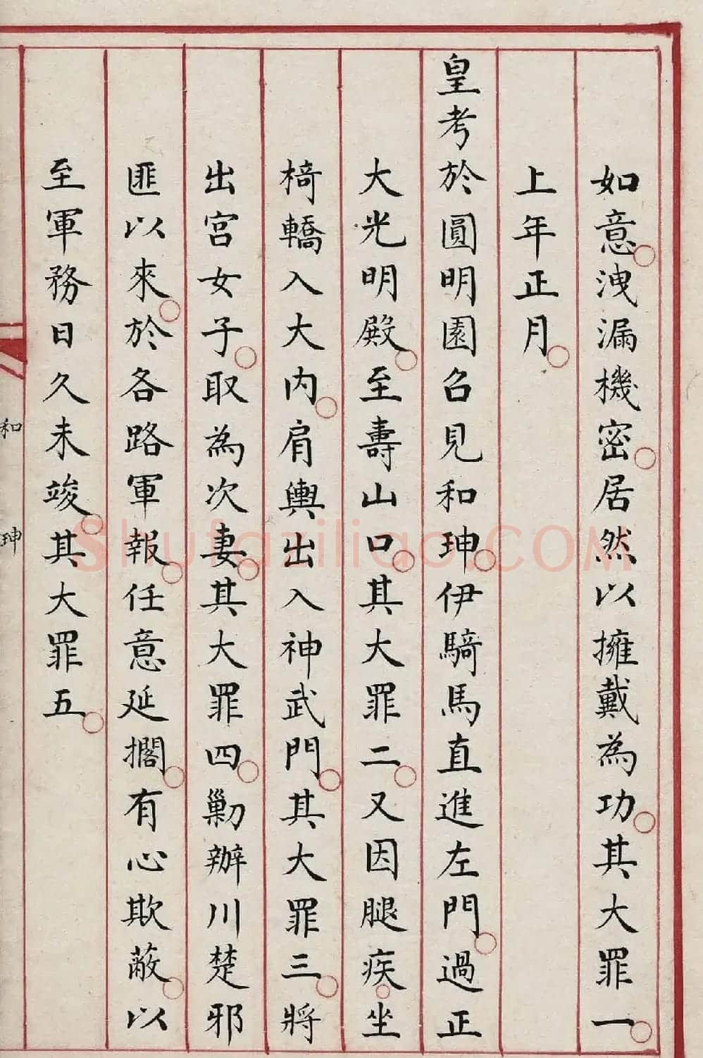 贪官和珅大罪20条，赐令自尽！ | 书法作品欣赏