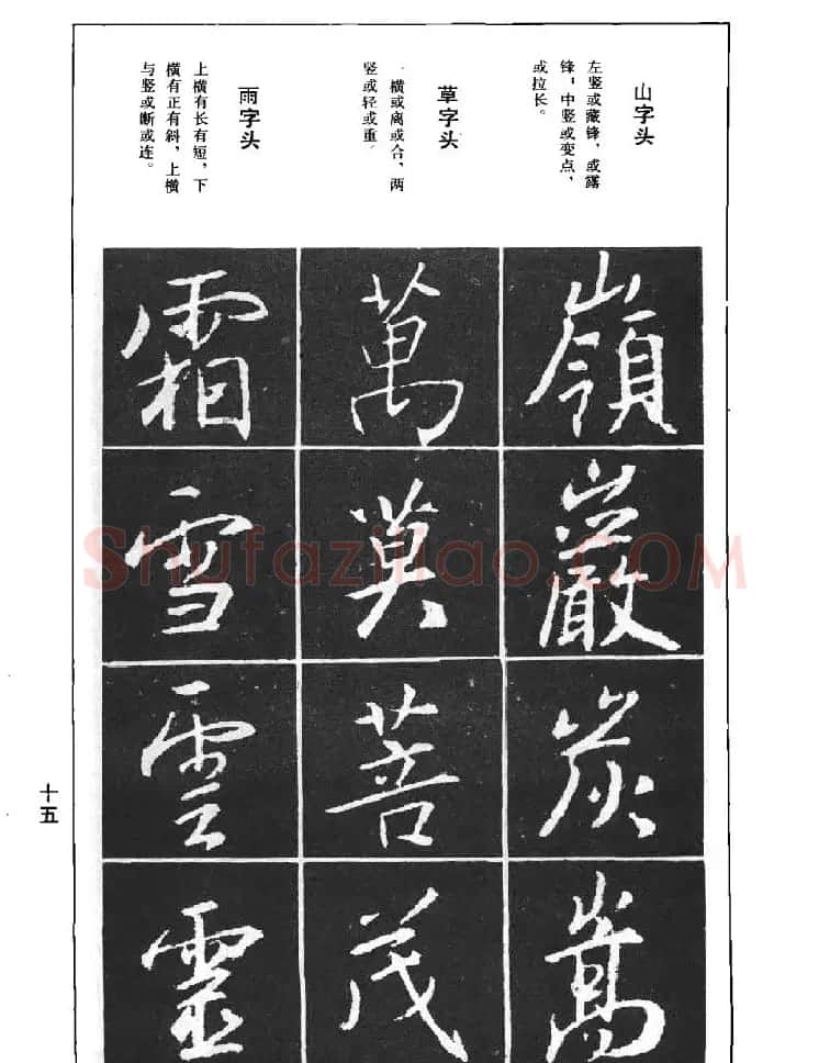 《王羲之行书结构习字帖》图片37张 | 毛笔行书字帖