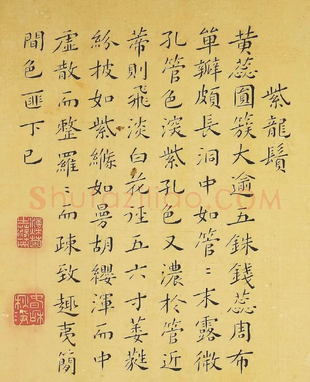 清代书法家湛畗书《菊谱》册页 | 传世书法作品精选