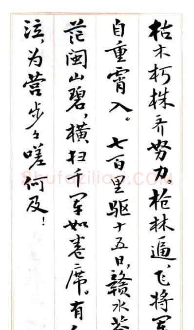 费新我毛笔行书字帖图片34P | 毛笔行书字帖