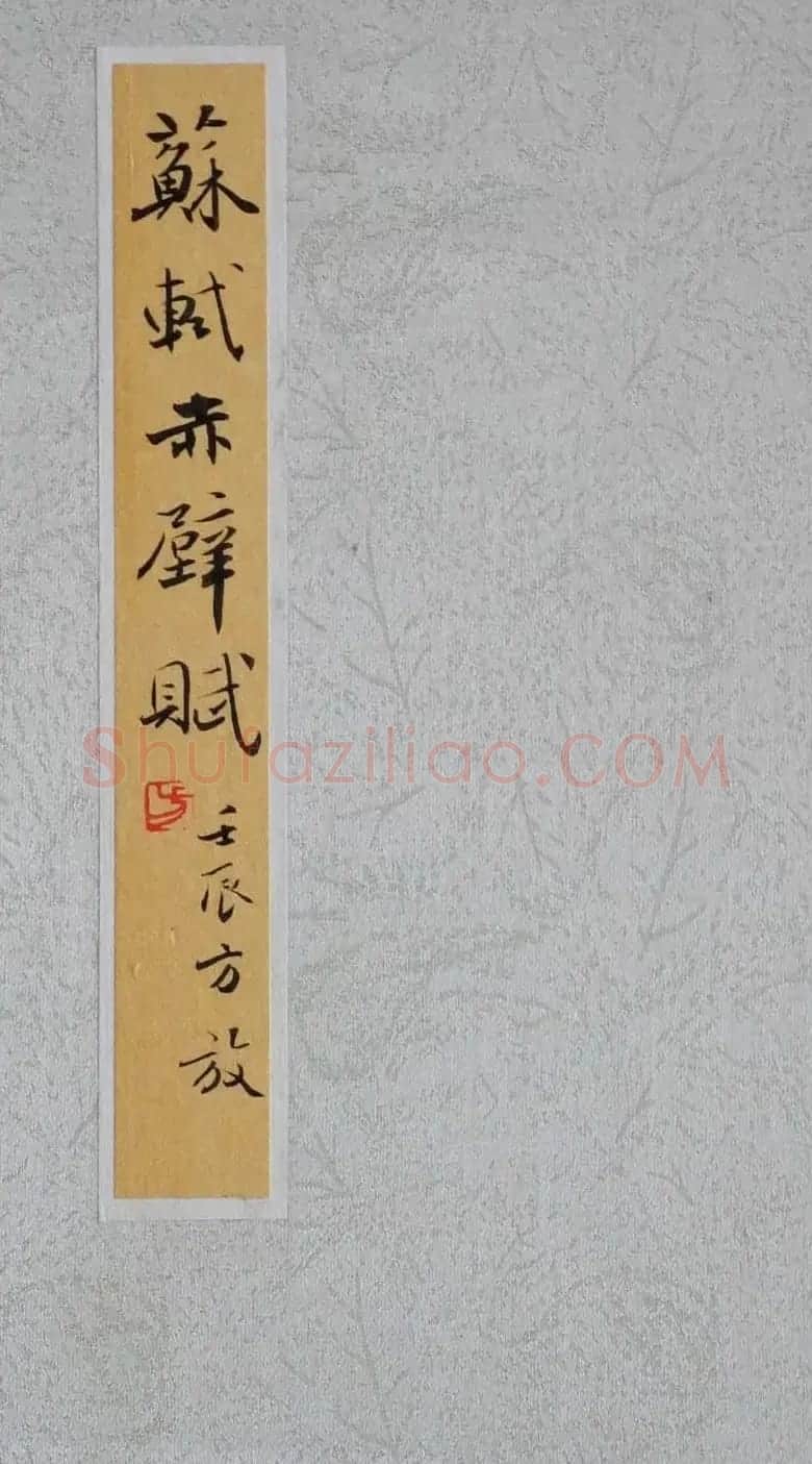 方放书法作品欣赏《苏轼赤壁赋》 | 书法作品欣赏