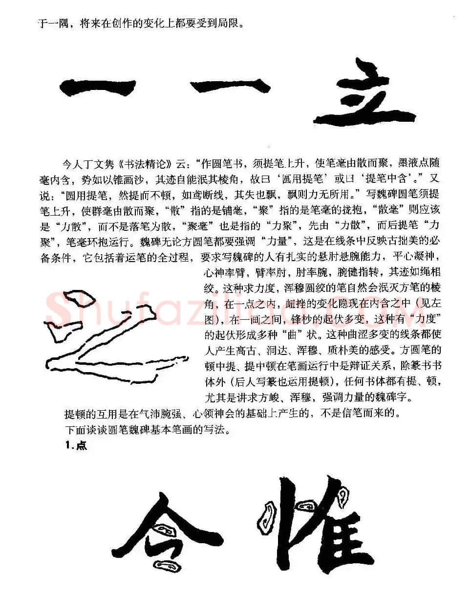 图文教材 怎样写魏碑与怎样临习张猛龙碑 | 软笔楷书字帖