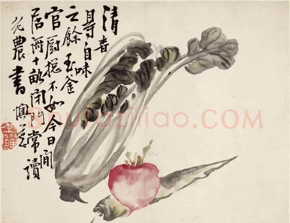 清代李鱓字画花果册页欣赏《复堂墨妙》 | 传世书法作品欣赏