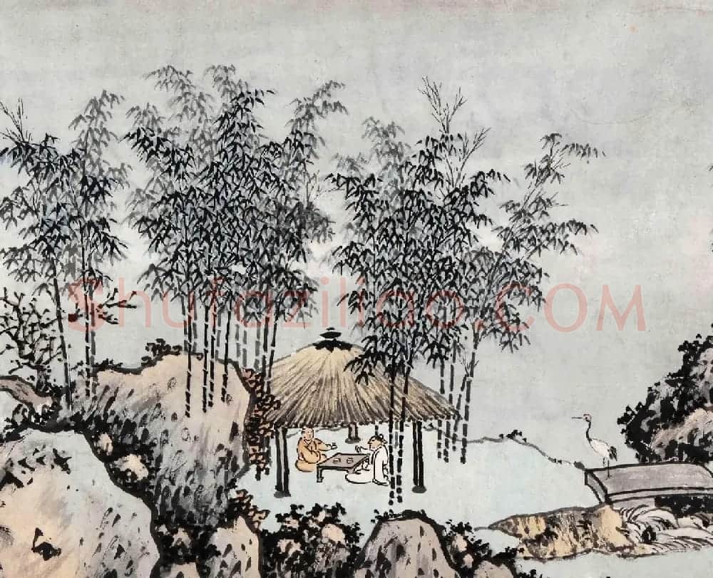沈周书画巨制《有竹庄中秋赏月图卷》 | 传世书法作品鉴赏