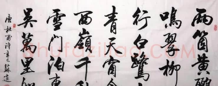 苏适行书书法作品欣赏 | 软笔书法作品