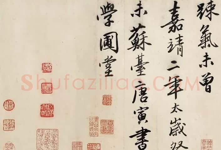 唐寅行书诗卷《赠舜承七律二十一首》 | 书法长卷