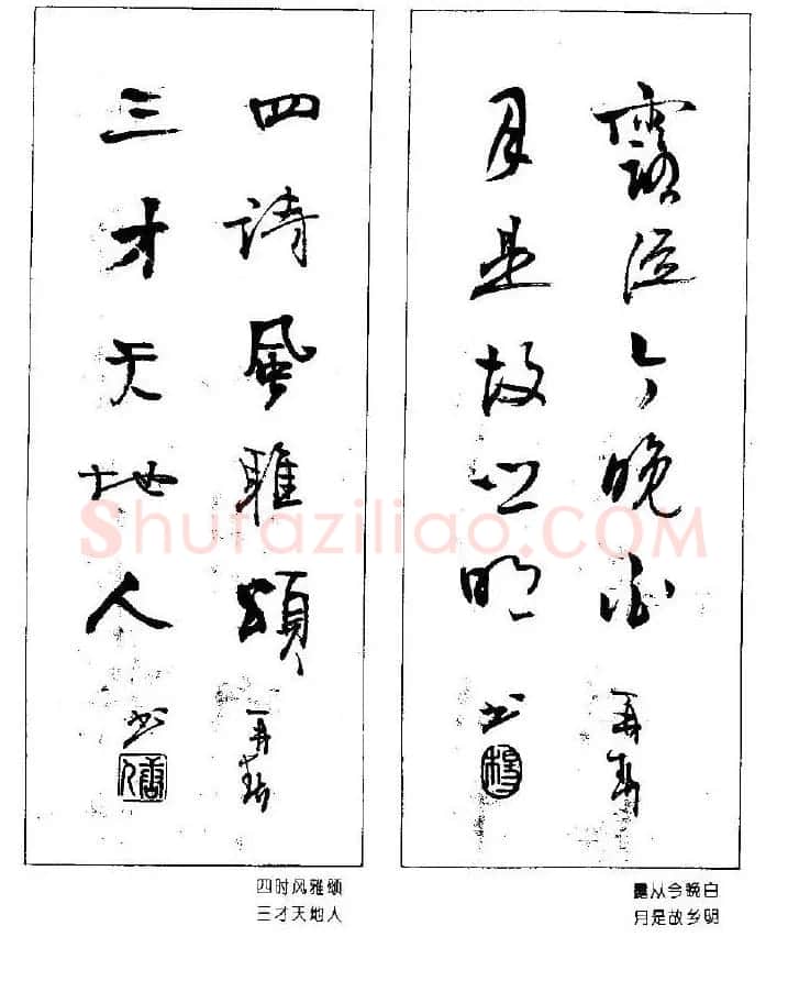 杨再春书法作品五言对联 | 名家书法作品赏析