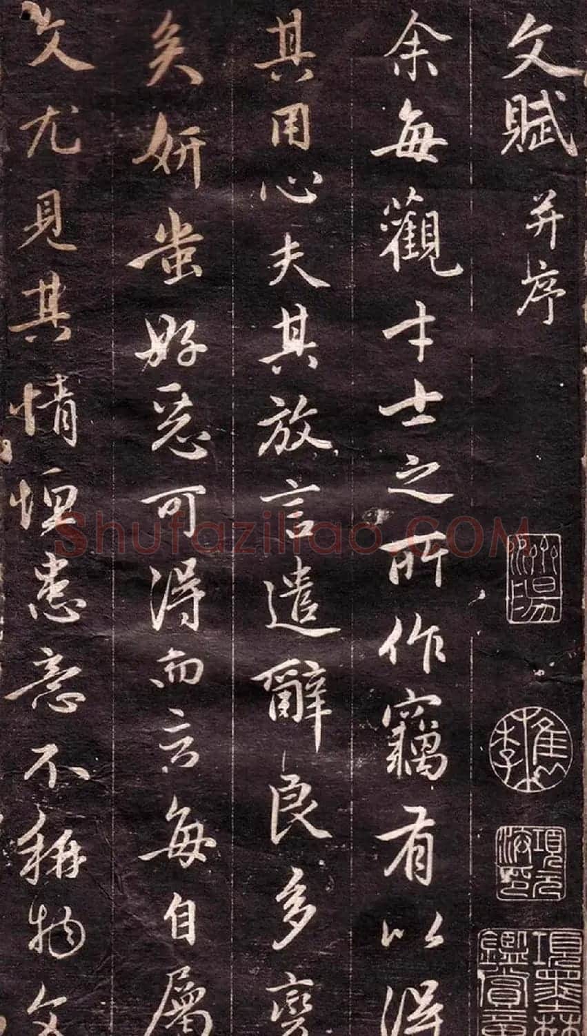 赵孟頫行书欣赏《文赋》 | 书法名家作品鉴赏