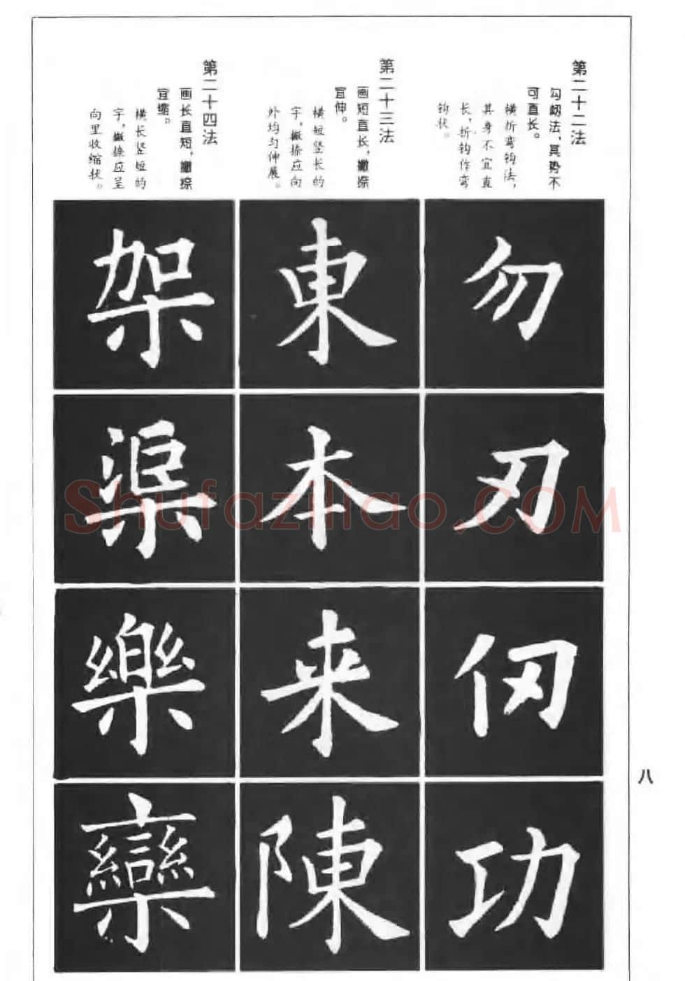 欧楷字帖《欧阳询楷书间架结构100法》 | 毛笔楷书字帖