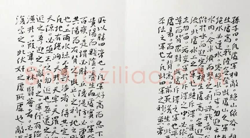 高军法上校书录孙子兵法册页 | 书法作品赏析