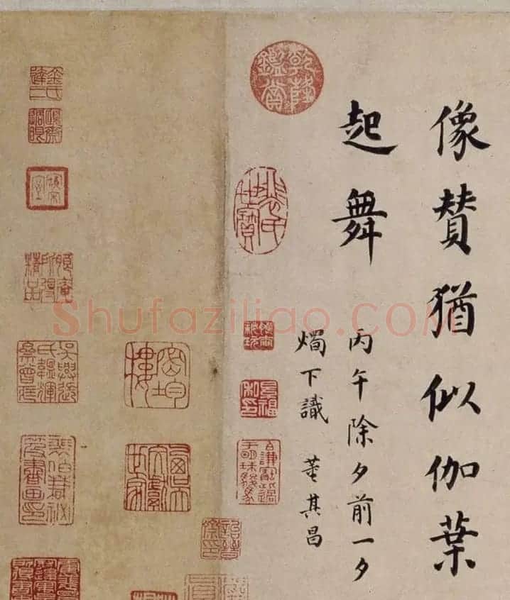 董其昌52岁楷书东方朔画像碑赞卷 | 书法长卷