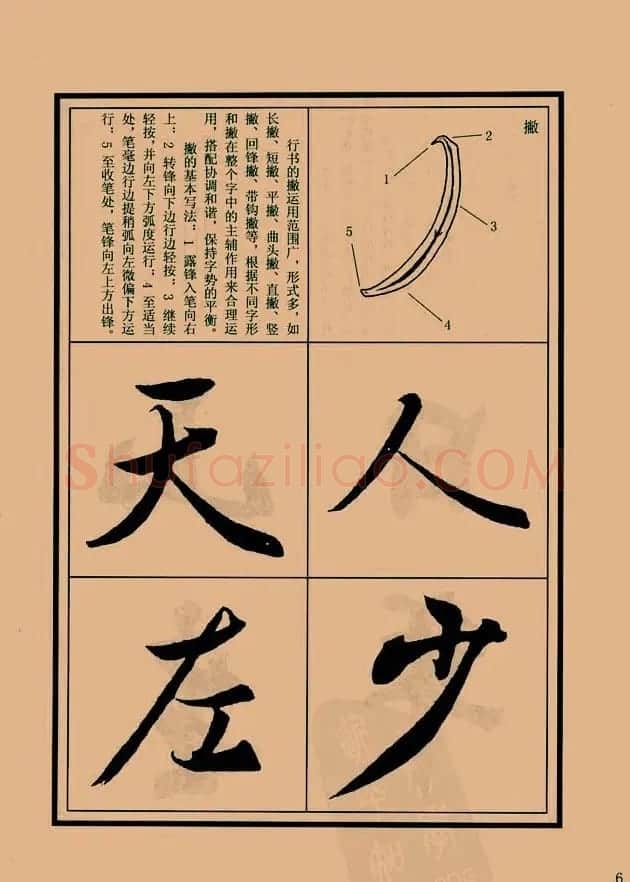 书法教程图文《兰亭序笔法详析》 | 软笔行书字帖
