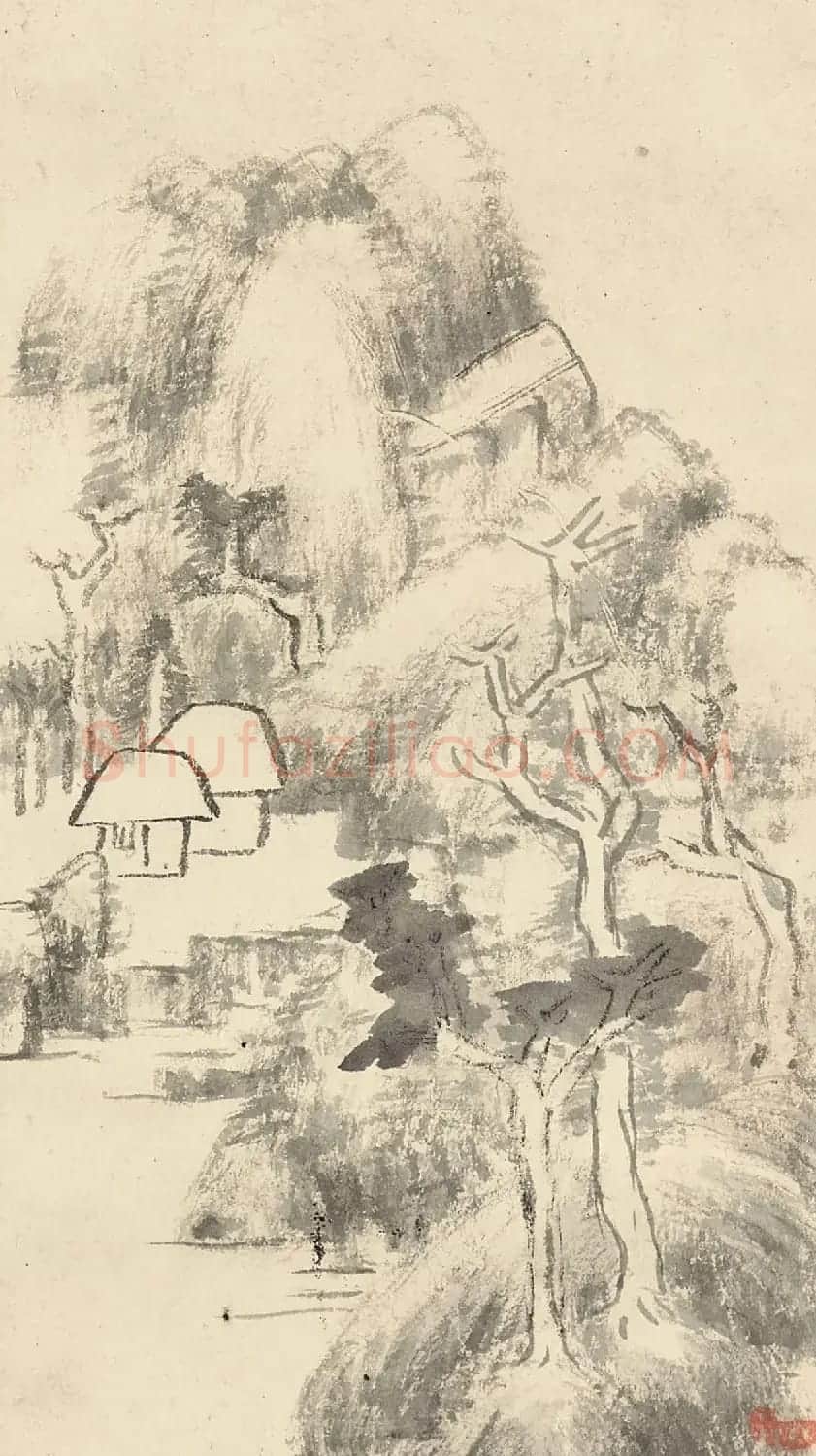八大山人《兰亭诗画册》对题12开 | 传世书法作品鉴赏