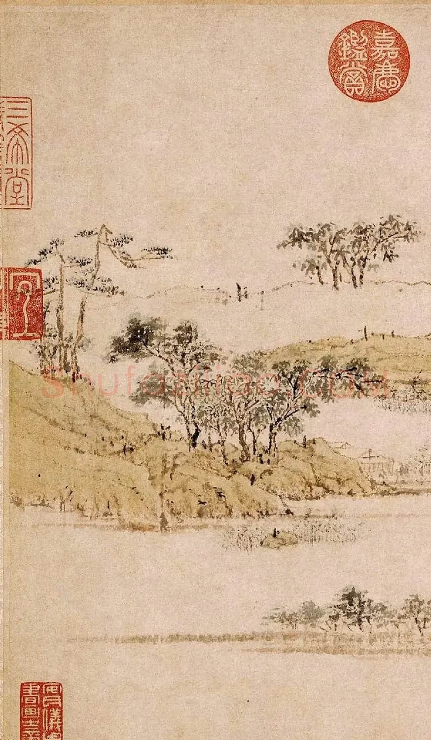 明代陆治为五湖先生作《石湖图卷》 | 传世书法作品欣赏