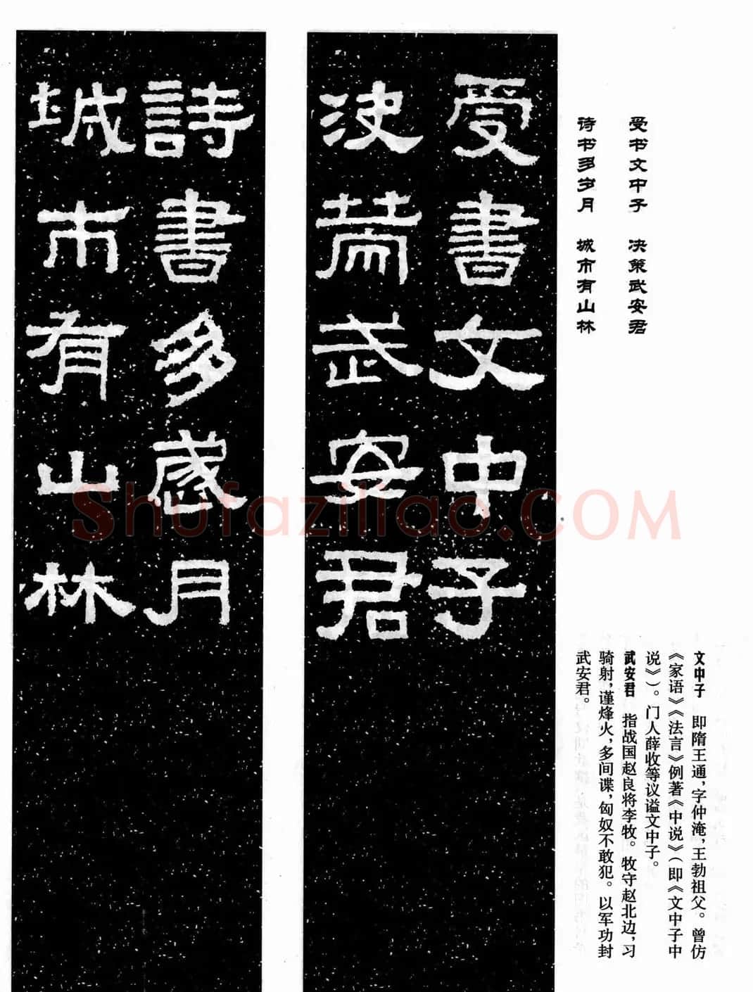 汉刻隶书集联欣赏《张迁碑集联》 | 名家书法作品精选