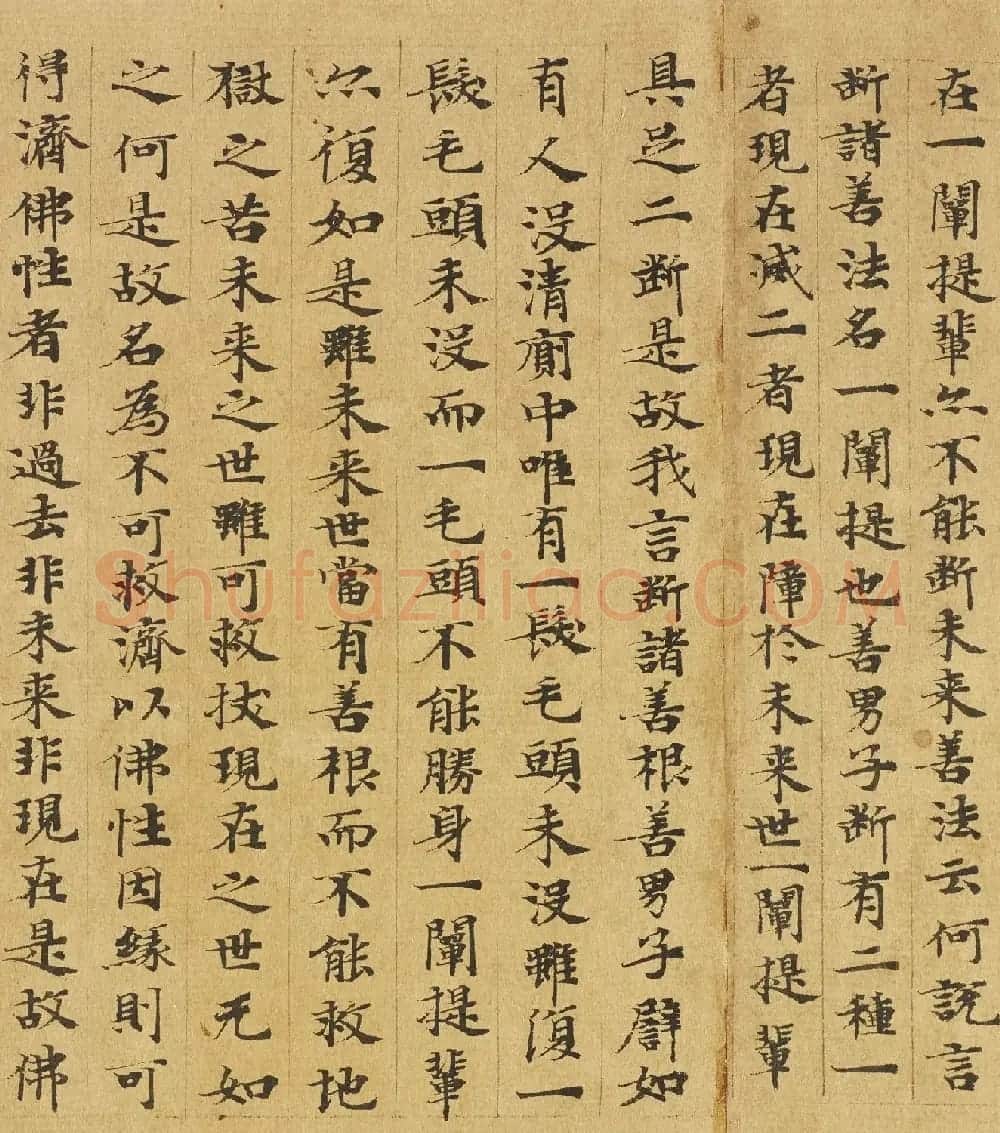 楷书高清大图欣赏《大般涅槃经迦叶菩萨品第十二》 | 敦煌写经欣赏
