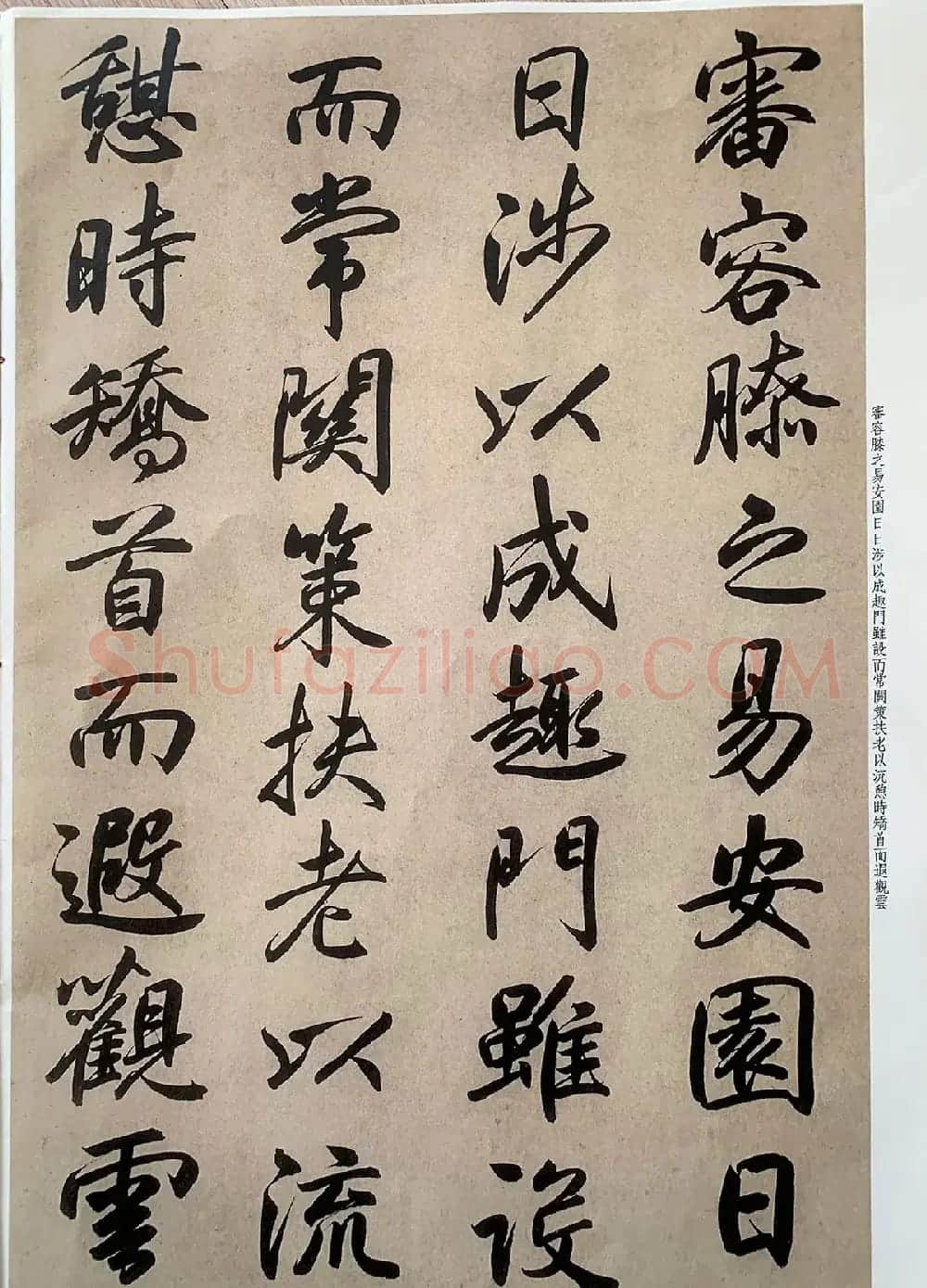 元代张畴斋行书《归去来兮辞》彩色放大本 | 毛笔行书字帖