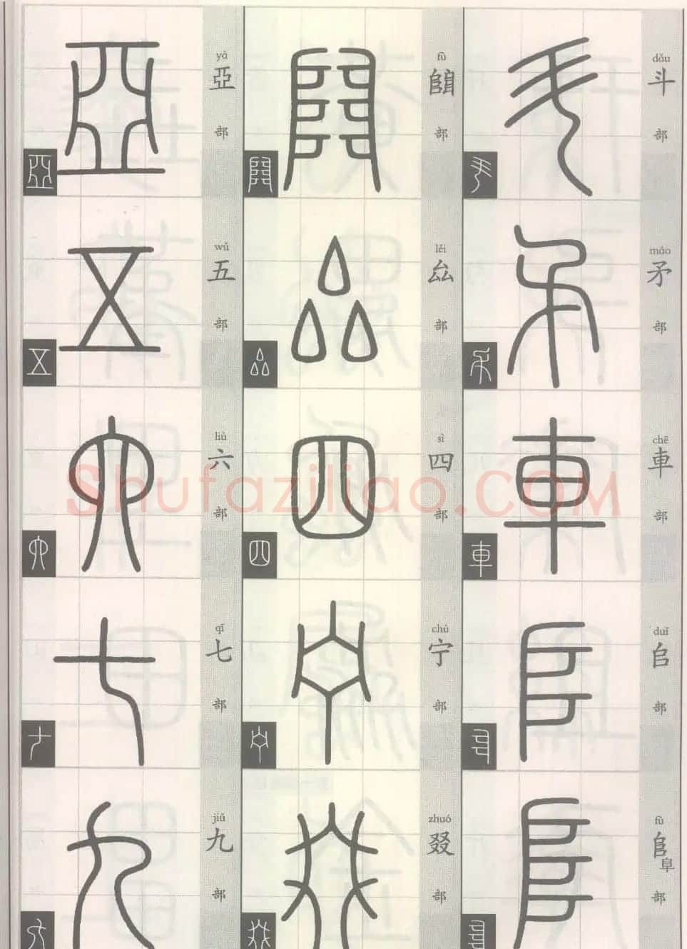 篆经-篆书书写与辨识上篇:部首源流诀 | 毛笔篆书字帖