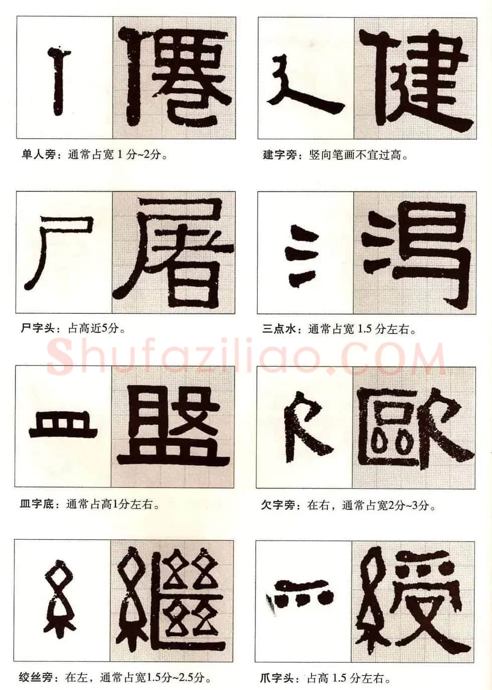 字帖欣赏《黄金分割习字丛帖-伊秉绶隶书》 | 毛笔隶书字帖