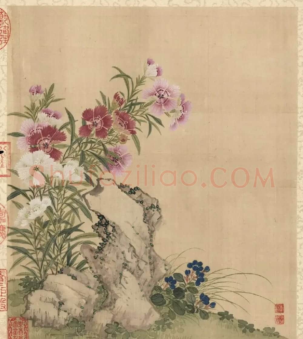 梁诗正书法《乾隆帝题邹一桂花卉》册 | 传世书法作品赏析