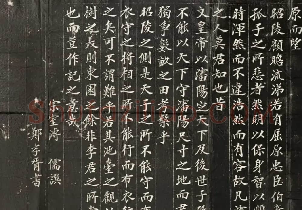 郑孝胥行楷书法欣赏《东园记》原刻拓片 | 书法作品鉴赏
