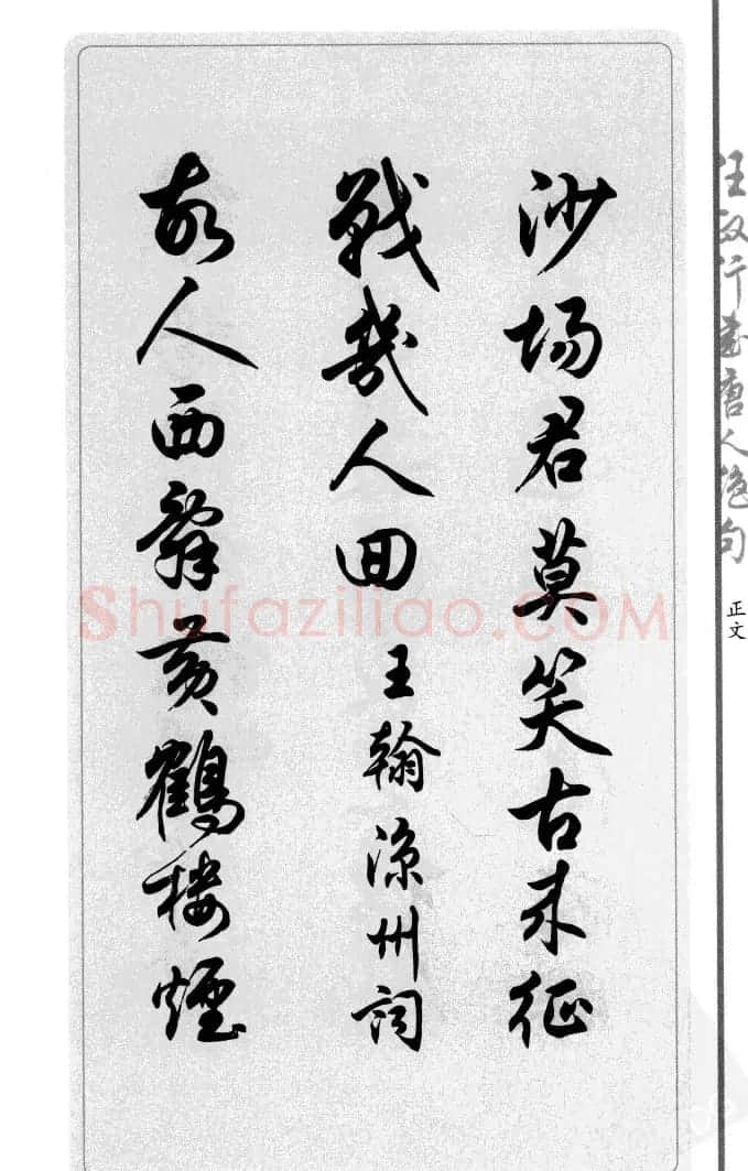 任政行书作品欣赏《唐人绝句选钞》 | 软笔行书字帖