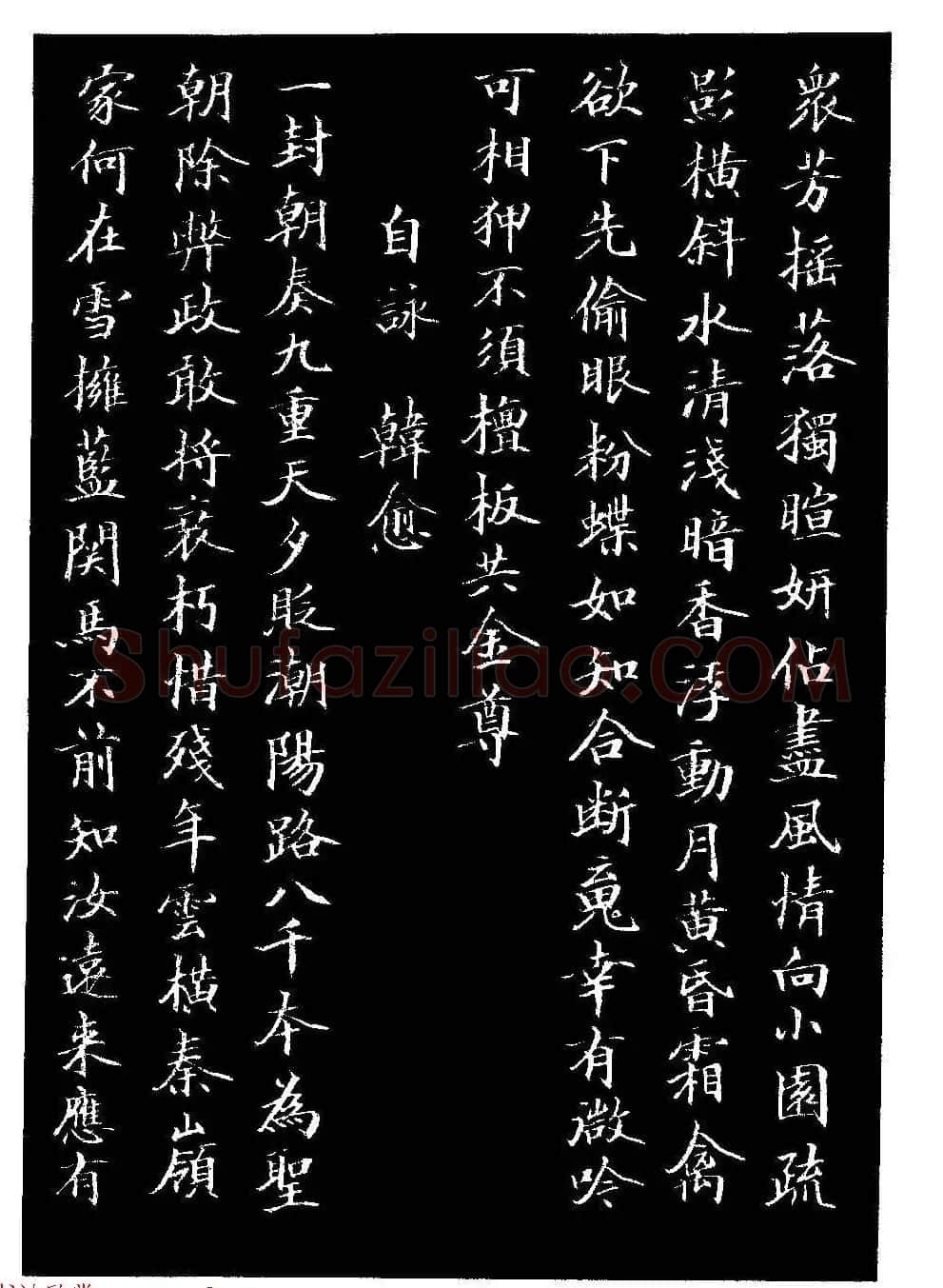 骆恒光小楷欣赏《唐宋诗字帖》 | 毛笔楷书字帖
