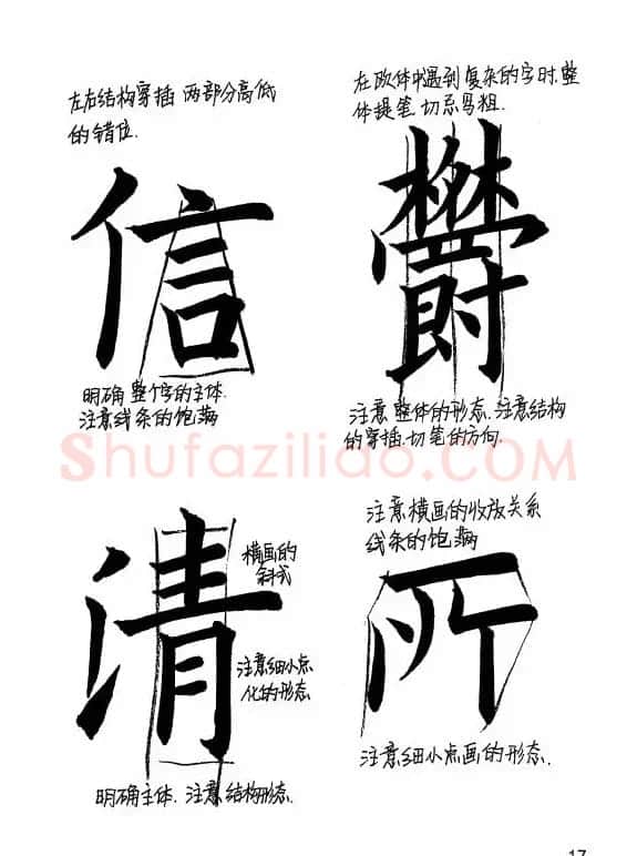 欧阳询楷书《九成宫醴泉铭》教学手稿 | 毛笔楷书字帖