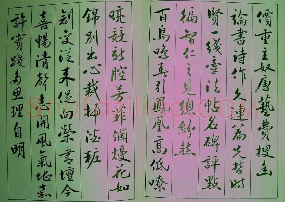 青少年行书范本《廖蕴玉著并书.论书七绝句一百首》 | 软笔行书字帖
