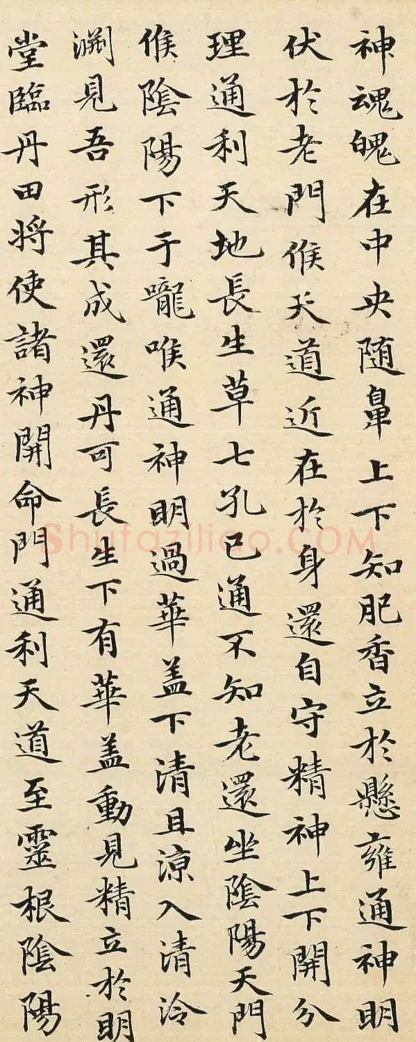 赵孟頫48岁小楷临《黄庭经》 | 书法名家作品欣赏